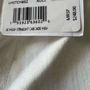 Frame white le height slim cascade hen white jeans